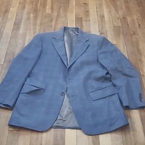 Oscar de la Renta Menswear Gray/Navy/Plaid Sport Coat